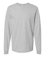 Tultex 291 Heavyweight Jersey Long Sleeve T-Shirt #color_Heather Grey