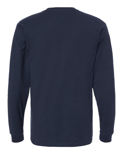 Tultex 291 Heavyweight Jersey Long Sleeve T-Shirt #color_Navy