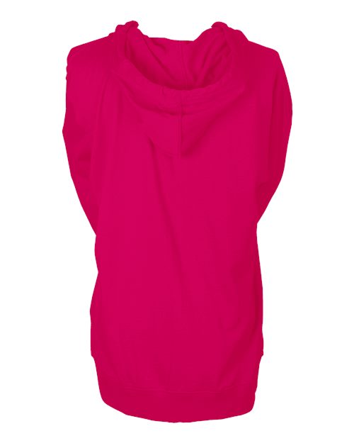 Tultex 260 Beach Full-Zip Hooded Long Sleeve T-Shirt #color_Heliconia