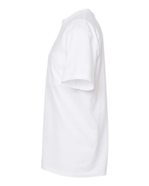 Tultex 293 Heavyweight Jersey Pocket T-Shirt #color_White