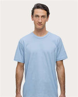 Los Angeles Apparel 20001 USA-Made Fine Jersey T-Shirt #color_Baby Blue