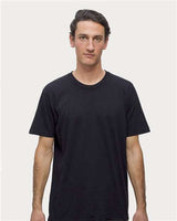 Los Angeles Apparel 20001 USA-Made Fine Jersey T-Shirt #color_Black
