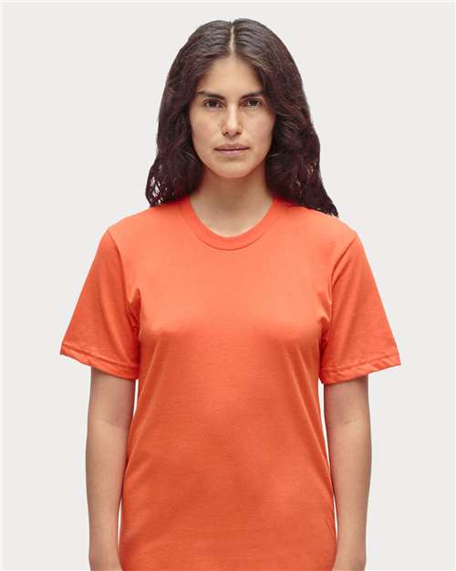 Los Angeles Apparel 20001 USA-Made Fine Jersey T-Shirt #color_Orange