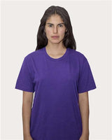 Los Angeles Apparel 20001 USA-Made Fine Jersey T-Shirt #color_Purple