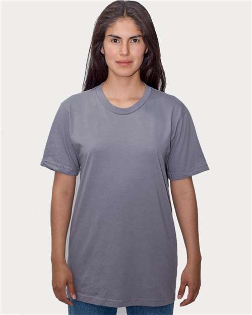 Los Angeles Apparel 20001 USA-Made Fine Jersey T-Shirt #color_Slate