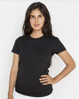 Los Angeles Apparel 21002 USA-Made Women's Fine Jersey T-Shirt #color_Black