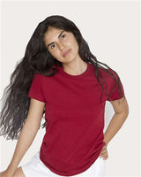 Los Angeles Apparel 21002 USA-Made Women's Fine Jersey T-Shirt #color_Cranberry