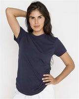 Los Angeles Apparel 21002 USA-Made Women's Fine Jersey T-Shirt #color_Navy
