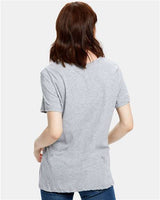 US Blanks US115 Women's Loose Fit Boyfriend Tee #color_HEATHER GREY