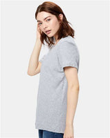 US Blanks US115 Women's Loose Fit Boyfriend Tee #color_HEATHER GREY