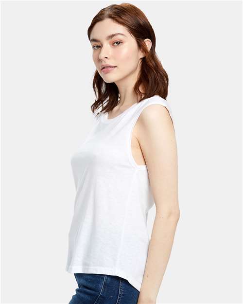 US Blanks US116 Women's Muscle Tank Top #color_Tri-White