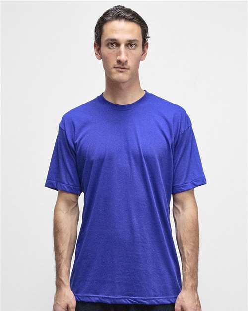 Los Angeles Apparel FF01 USA-Made 50/50 Poly/Cotton T-Shirt #color_Lapis