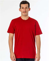 Los Angeles Apparel FF01 USA-Made 50/50 Poly/Cotton T-Shirt #color_Red