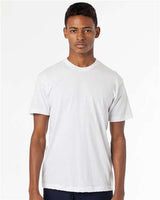 Los Angeles Apparel FF01 USA-Made 50/50 Poly/Cotton T-Shirt #color_White