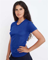 Los Angeles Apparel FF3001 USA-Made Women's 50/50 T-Shirt #color_Lapis