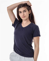 Los Angeles Apparel FF3001 USA-Made Women's 50/50 T-Shirt #color_Navy