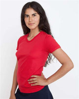 Los Angeles Apparel FF3001 USA-Made Women's 50/50 T-Shirt #color_Red