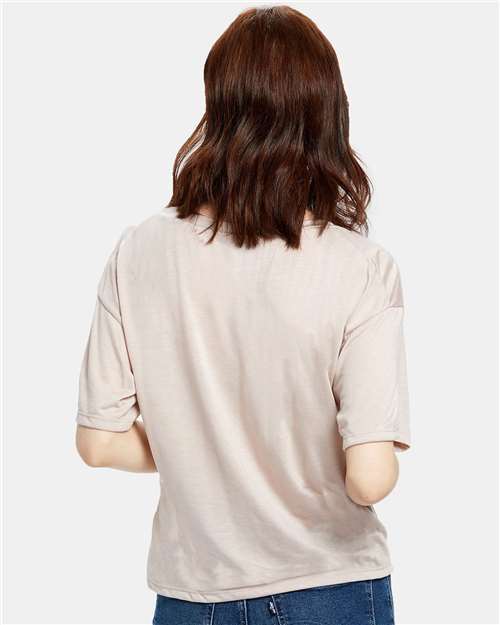 US Blanks US309 Ladies' Boxy Open Neck Top #color_CHAMPAGNE