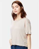 US Blanks US309 Ladies' Boxy Open Neck Top #color_CHAMPAGNE