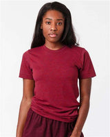 Los Angeles Apparel TR01 USA-Made Triblend T-Shirt #color_Tri-Cranberry