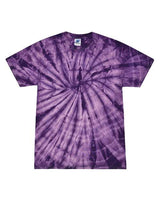 Tie-Dye CD101 Adult 5.4 oz. 100% Cotton Spider T-Shirt #color_SPIDER PURPLE