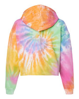 Colortone 8333 Women's Tie-Dyed Crop Hooded Sweatshirt #color_Eternity