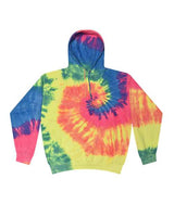 Colortone 8777 Tie-Dyed Hooded Sweatshirt #color_Neon Rainbow