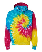 Colortone 8777 Tie-Dyed Hooded Sweatshirt #color_Reactive Rainbow