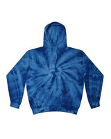 Colortone 8777 Tie-Dyed Hooded Sweatshirt #color_Spider Royal