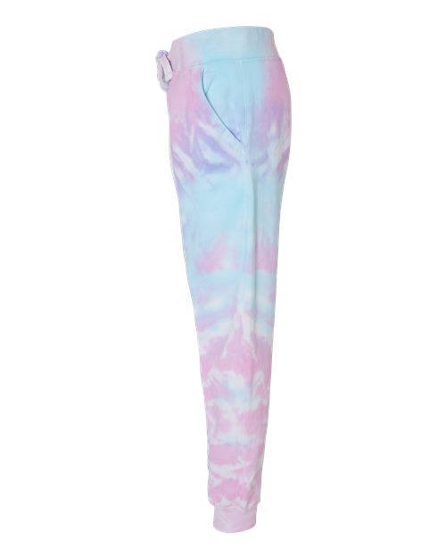 Colortone 8999 Tie-Dyed Joggers #color_Cotton Candy