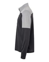 Adidas A552 Lightweight Quarter-Zip Pullover #color_Black/ Grey Three Melange