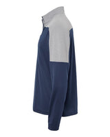 Adidas A552 Lightweight Quarter-Zip Pullover #color_Collegiate Navy/ Grey Three Melange