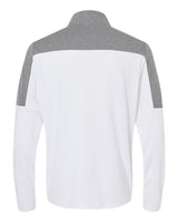 Adidas A552 Lightweight Quarter-Zip Pullover #color_White/ Grey Three Melange