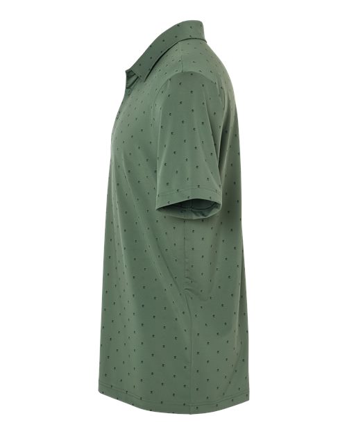 Adidas A574 Pine Tree Polo #color_Green Oxide/ Black