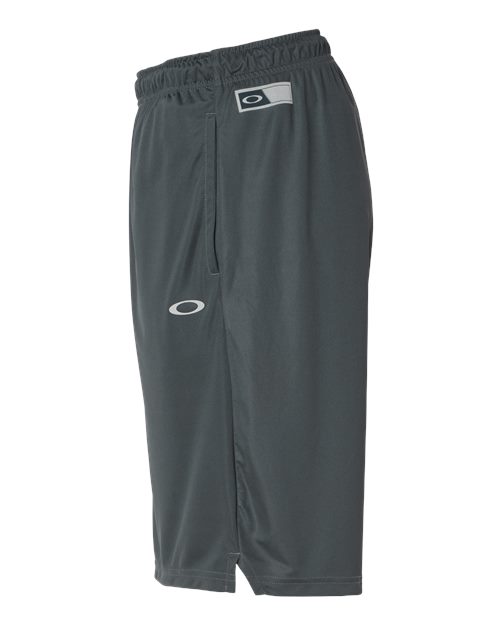 ""Oakley FOA402995 Team Issue Hydrolix 9" Shorts" #color_Forged Iron"