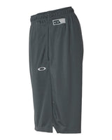 ""Oakley FOA402995 Team Issue Hydrolix 9" Shorts" #color_Forged Iron"