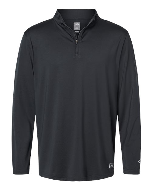 Oakley FOA402997 Team Issue Podium Quarter-Zip Pullover #color_Blackout
