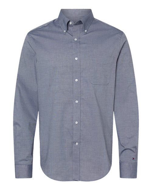 Tommy Hilfiger 13TH104 Chambray Shirt #color_Navy Blazer