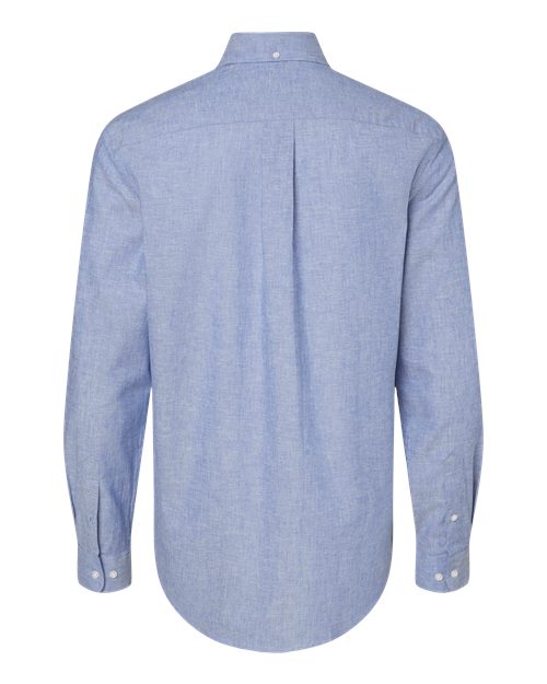 Tommy Hilfiger 13TH107 Cotton/Linen Shirt #color_Mazarine Blue