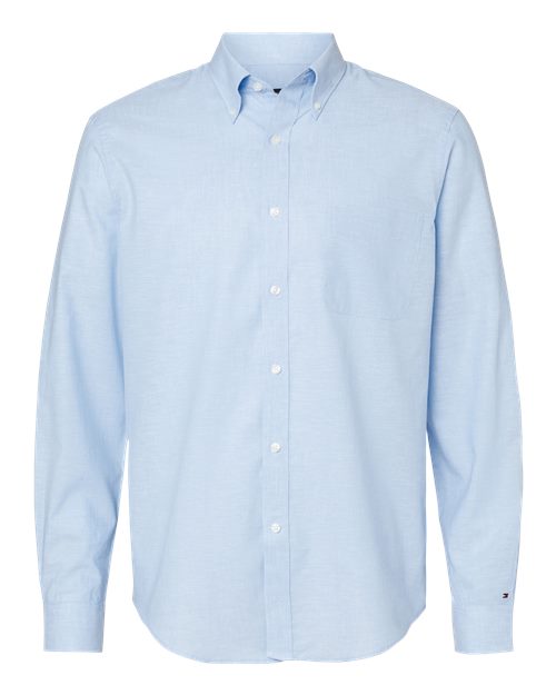 Tommy Hilfiger 13TH107 Cotton/Linen Shirt #color_Placid Blue