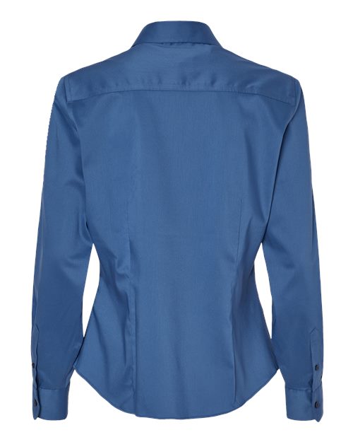 Van Heusen 13V0479 Women's Ultra Wrinkle Free Shirt #color_Smokey Blue