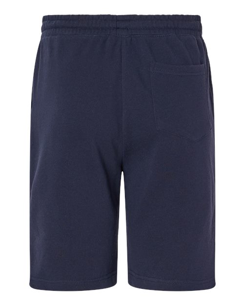 Independent Trading Co. IND20SRT Midweight Fleece Shorts #color_Classic Navy