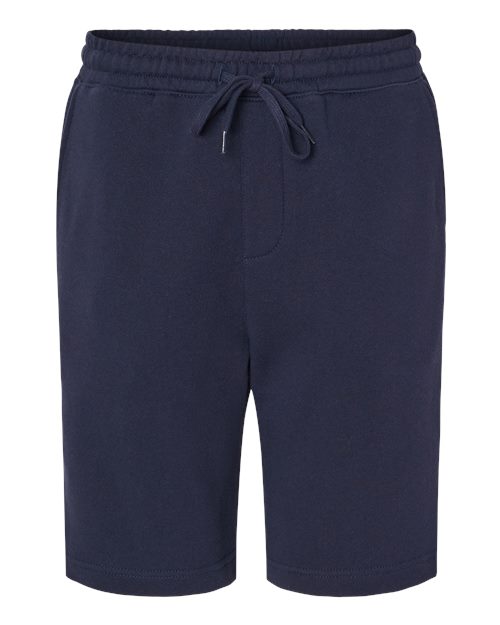 Independent Trading Co. IND20SRT Midweight Fleece Shorts #color_Classic Navy