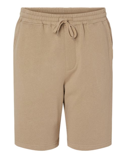 Independent Trading Co. IND20SRT Midweight Fleece Shorts #color_Sandstone