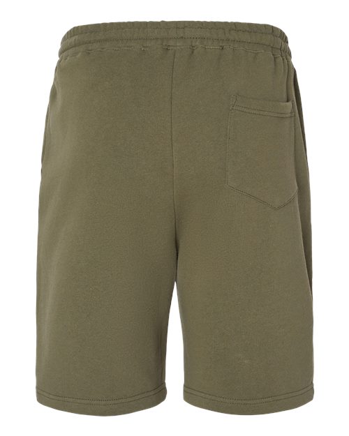 Independent Trading Co. IND20SRT Midweight Fleece Shorts #color_Army