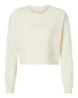 Independent Trading Co. AFX24CRP Women's Lightweight Crop Crewneck Sweatshirt #color_Bone