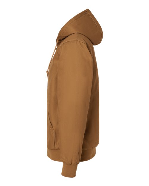 Independent Trading Co. EXP550Z Insulated Canvas Workwear Jacket #color_Saddle