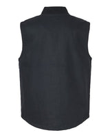 Independent Trading Co. EXP560V Insulated Canvas Workwear Vest #color_Black