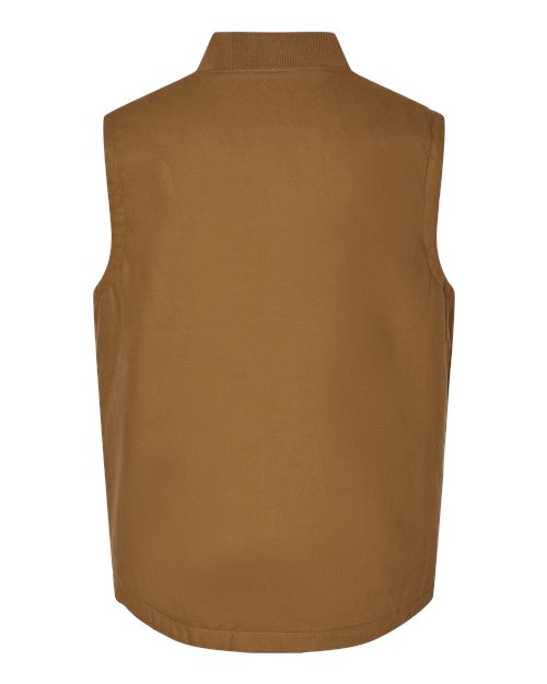 Independent Trading Co. EXP560V Insulated Canvas Workwear Vest #color_Saddle
