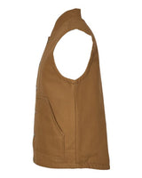 Independent Trading Co. EXP560V Insulated Canvas Workwear Vest #color_Saddle